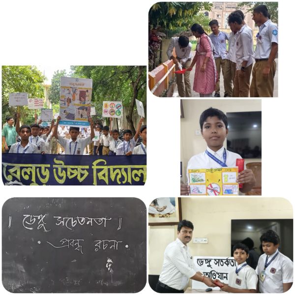Weeklong Dengue Awaredness Campaign and cleaning of School Premises